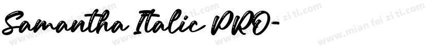 Samantha Italic PRO字体转换